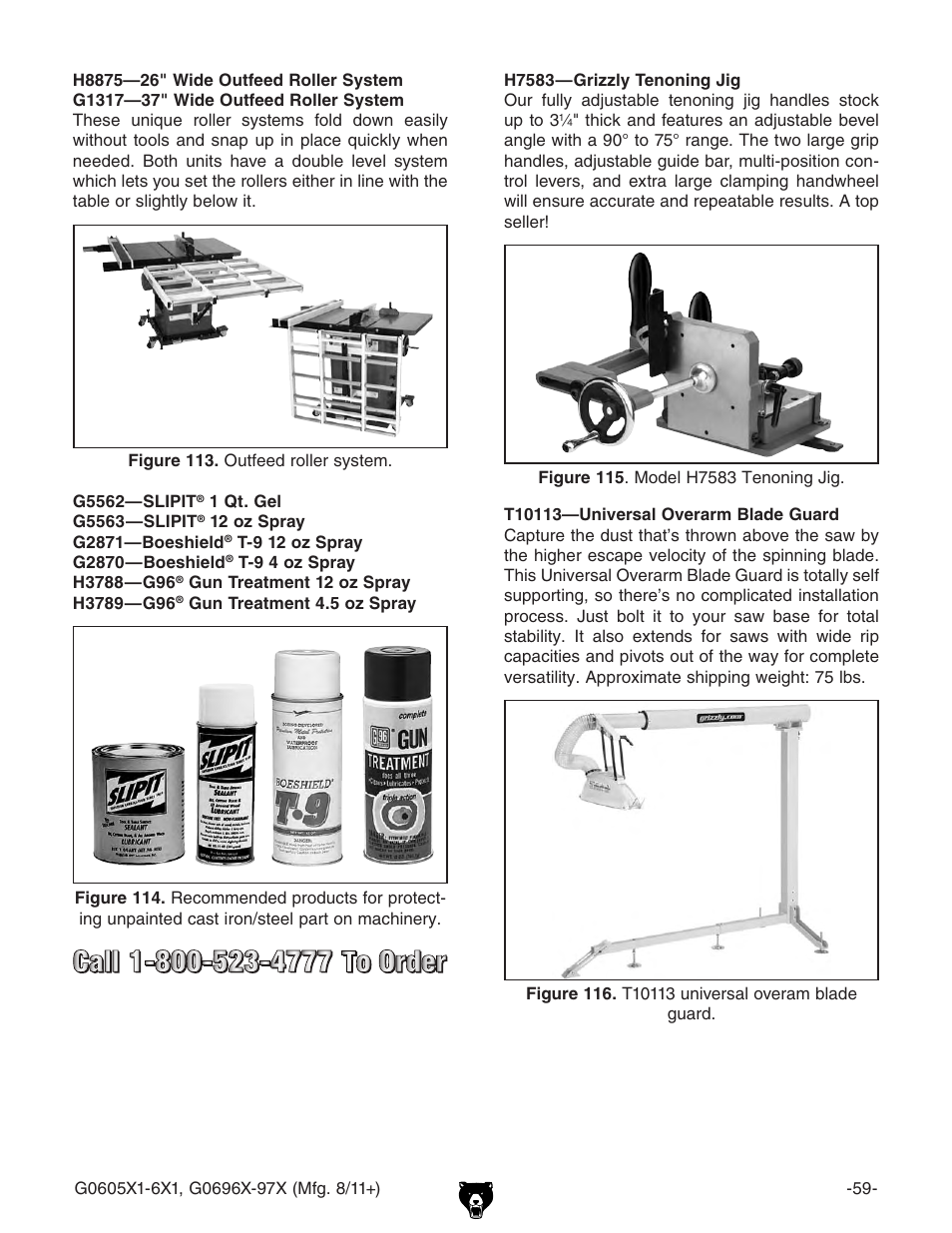 Grizzly G0696X User Manual | Page 62 / 101