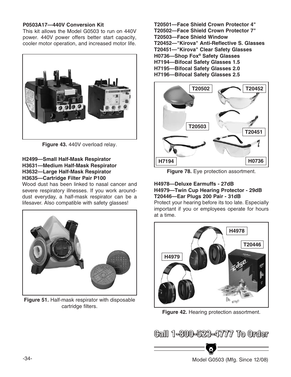 Grizzly G0503 User Manual | Page 36 / 76