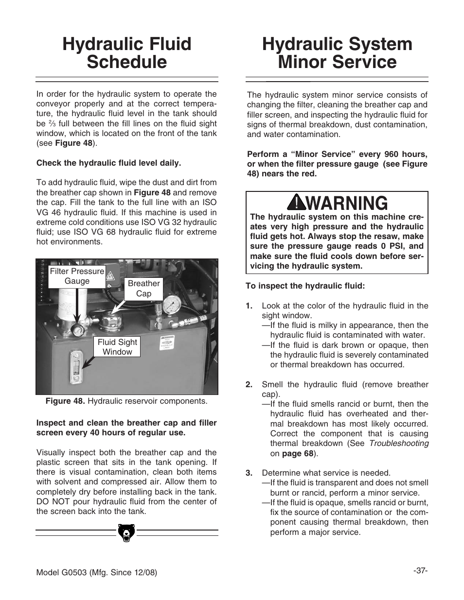 Grizzly G0503 User Manual | Page 39 / 76
