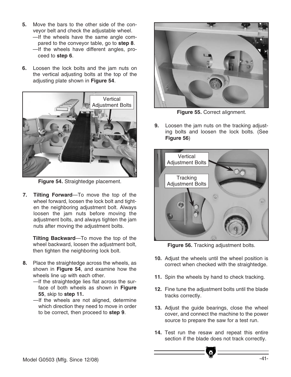 Grizzly G0503 User Manual | Page 43 / 76