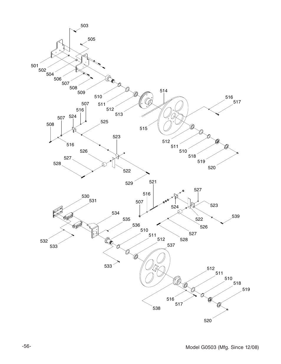 Grizzly G0503 User Manual | Page 58 / 76