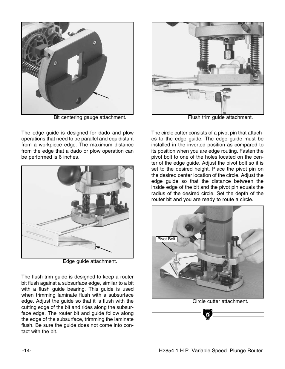 Grizzly H2854 User Manual | Page 16 / 24