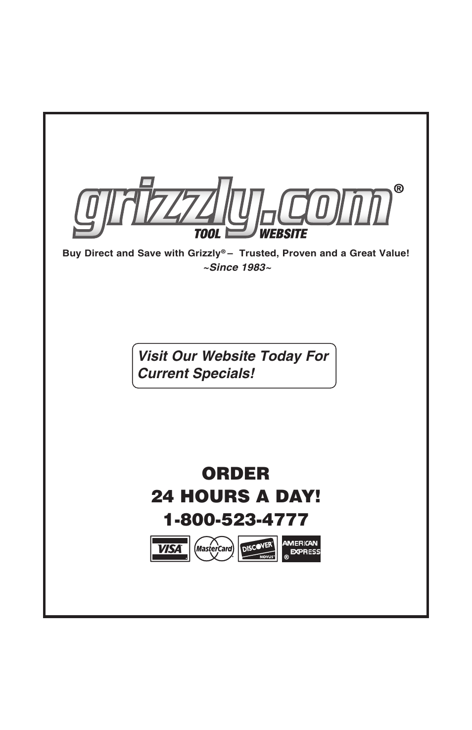 Grizzly T10165 User Manual | Page 12 / 12