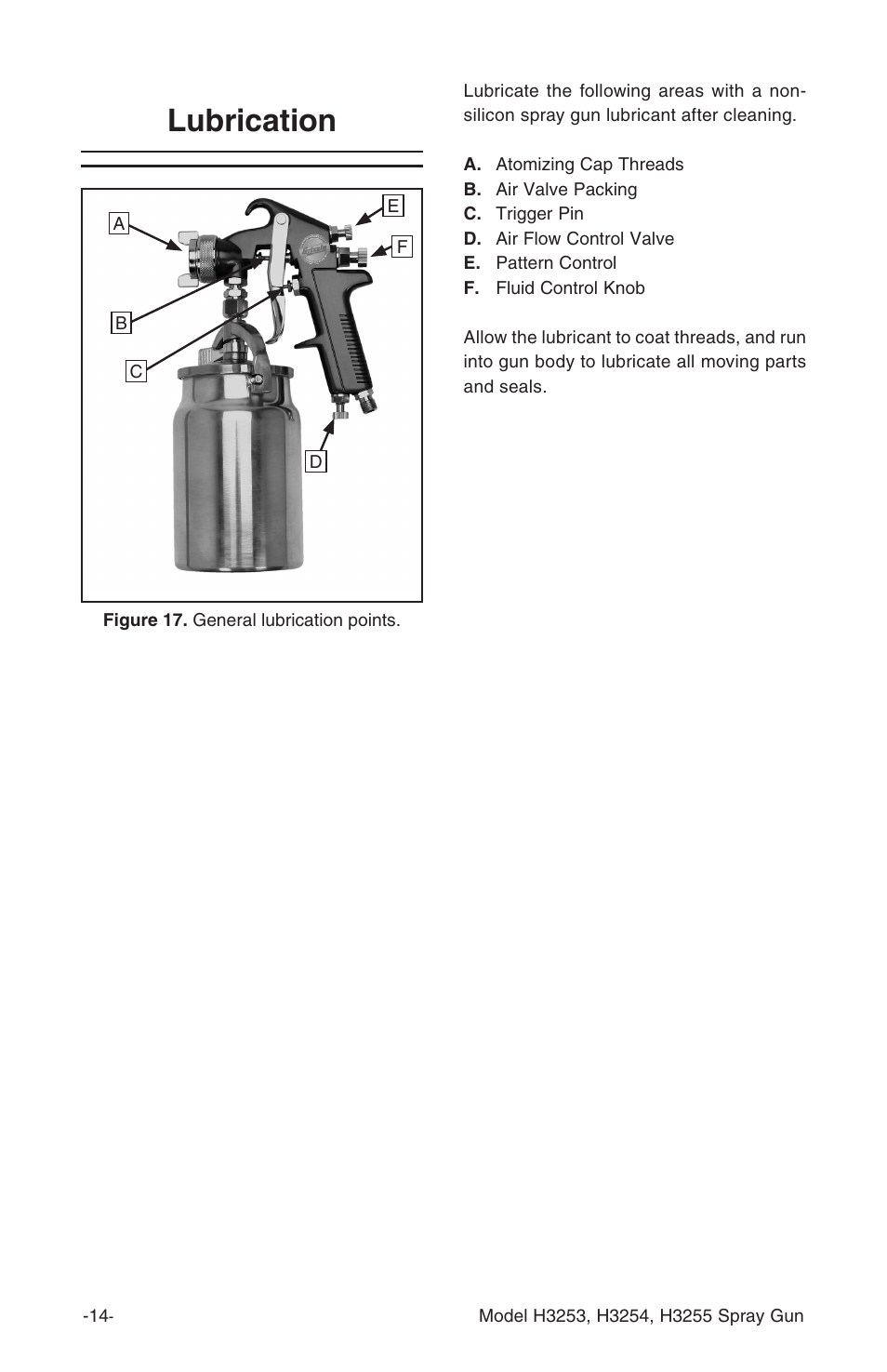 Lubrication | Grizzly H3253 User Manual | Page 14 / 24