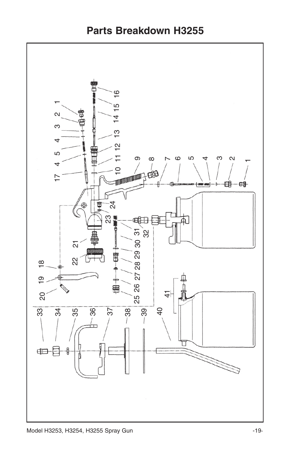 Parts breakdown h3255 | Grizzly H3253 User Manual | Page 19 / 24