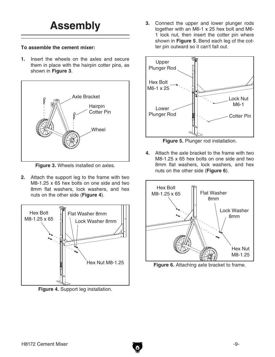Assembly | Grizzly H8172 User Manual | Page 11 / 24