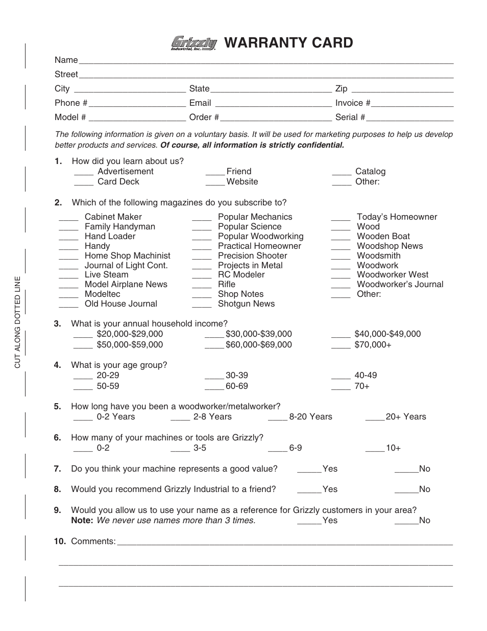 Grizzly H8172 User Manual | Page 21 / 24