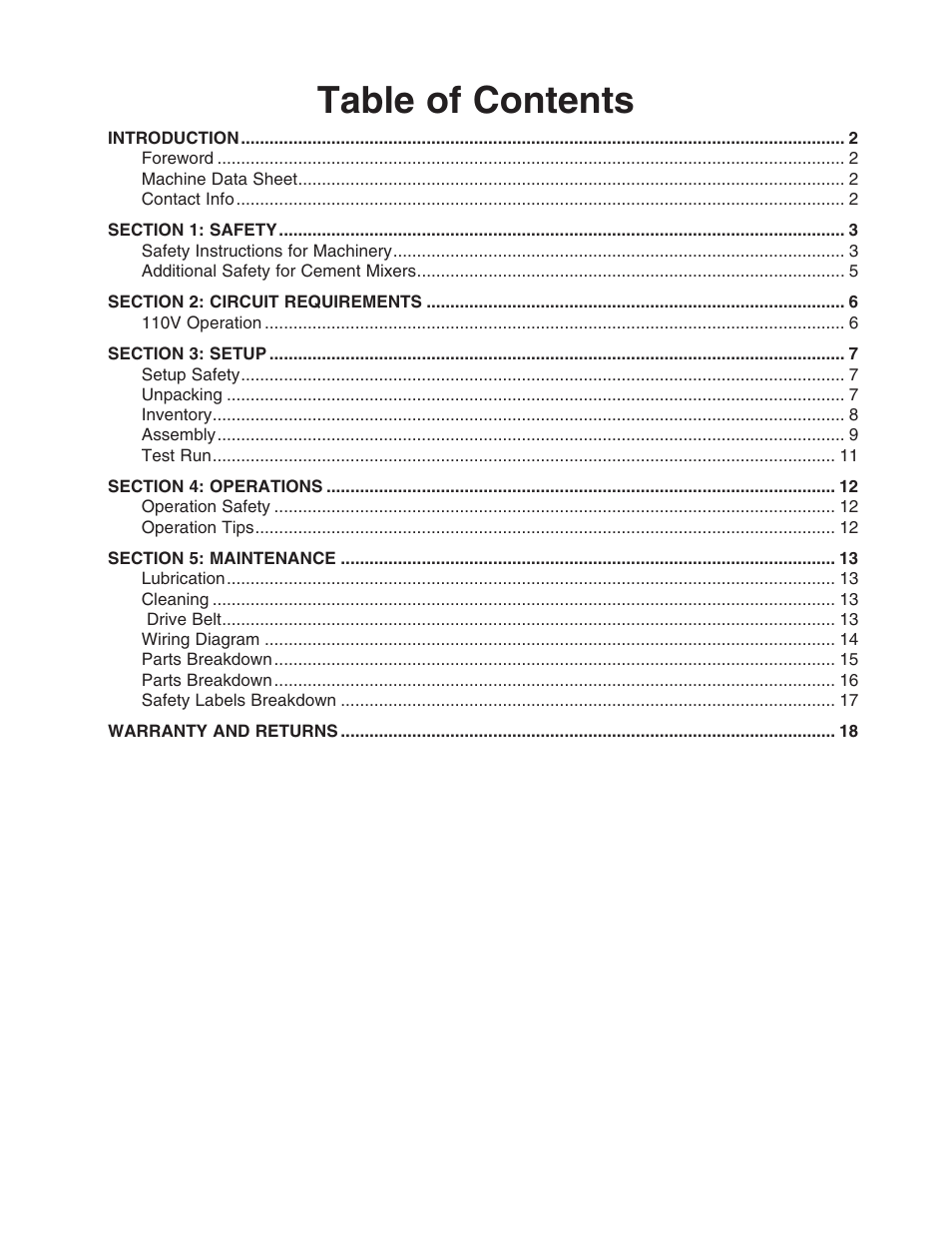 Grizzly H8172 User Manual | Page 3 / 24