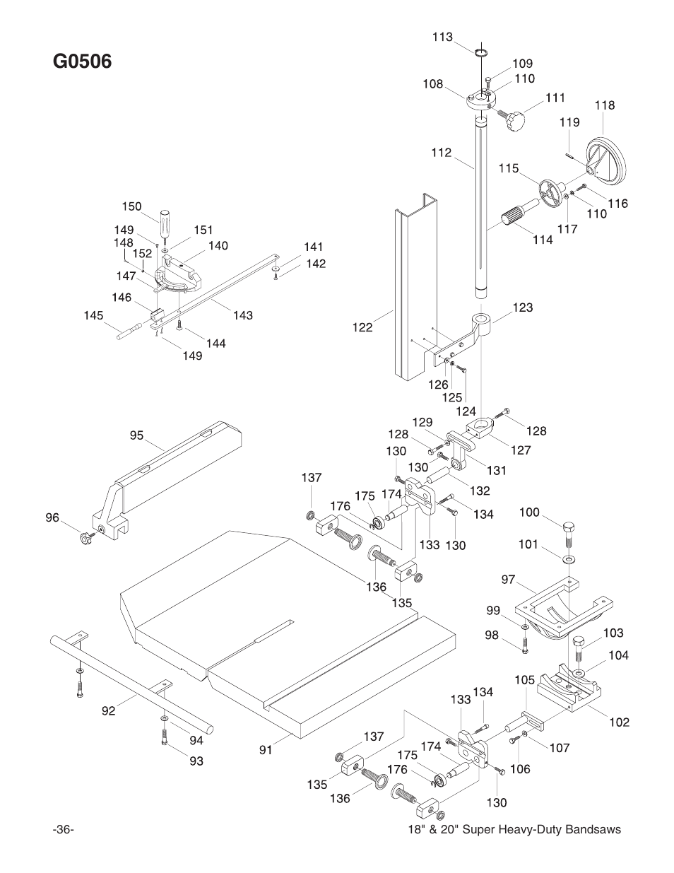 G0506 | Grizzly G0507 User Manual | Page 38 / 56
