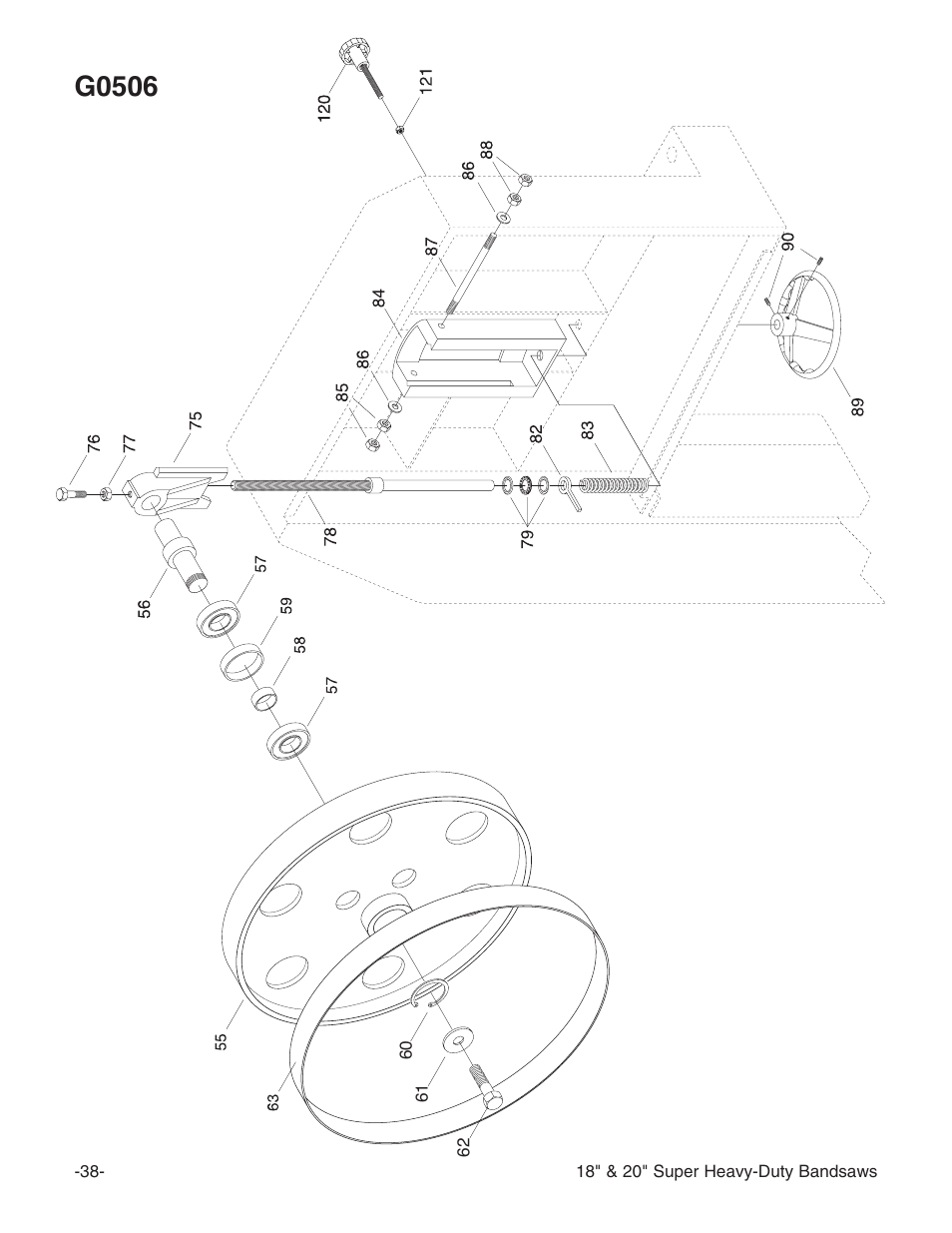 G0506 | Grizzly G0507 User Manual | Page 40 / 56