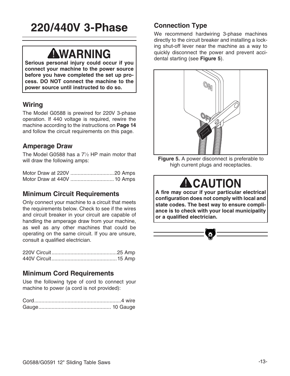 Grizzly G0588/G0591 User Manual | Page 21 / 82