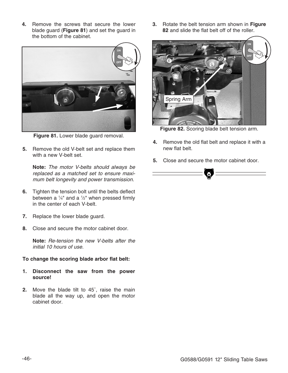 Grizzly G0588/G0591 User Manual | Page 54 / 82