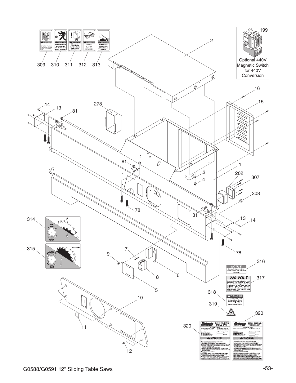 Grizzly G0588/G0591 User Manual | Page 61 / 82