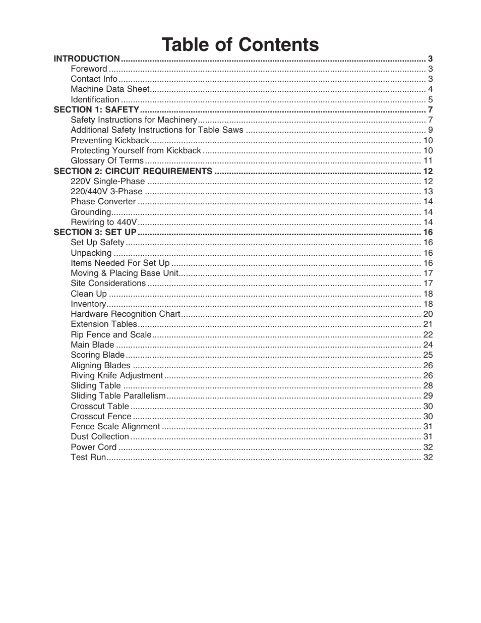 Grizzly G0588/G0591 User Manual | Page 9 / 82