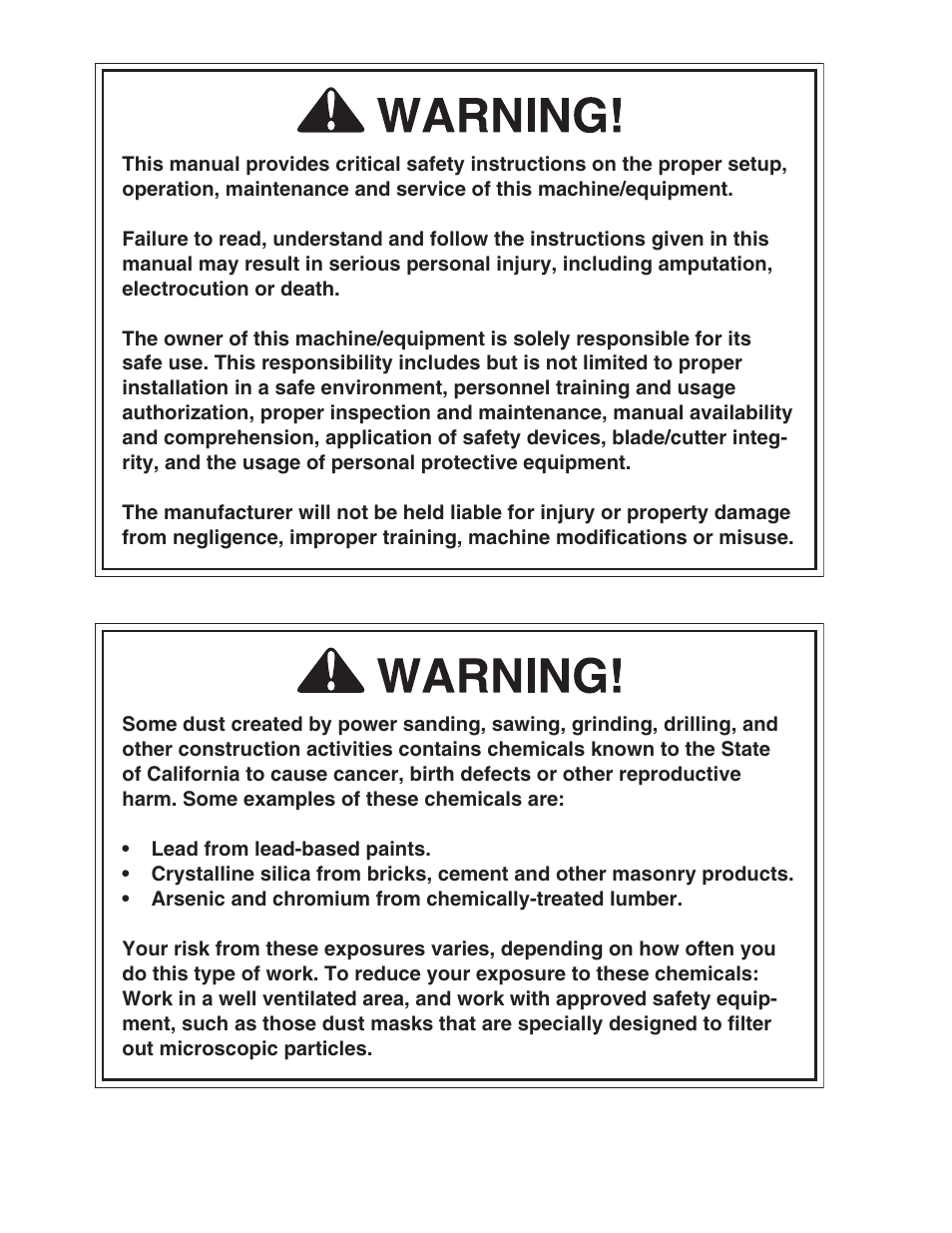 Grizzly G0529 User Manual | Page 2 / 36