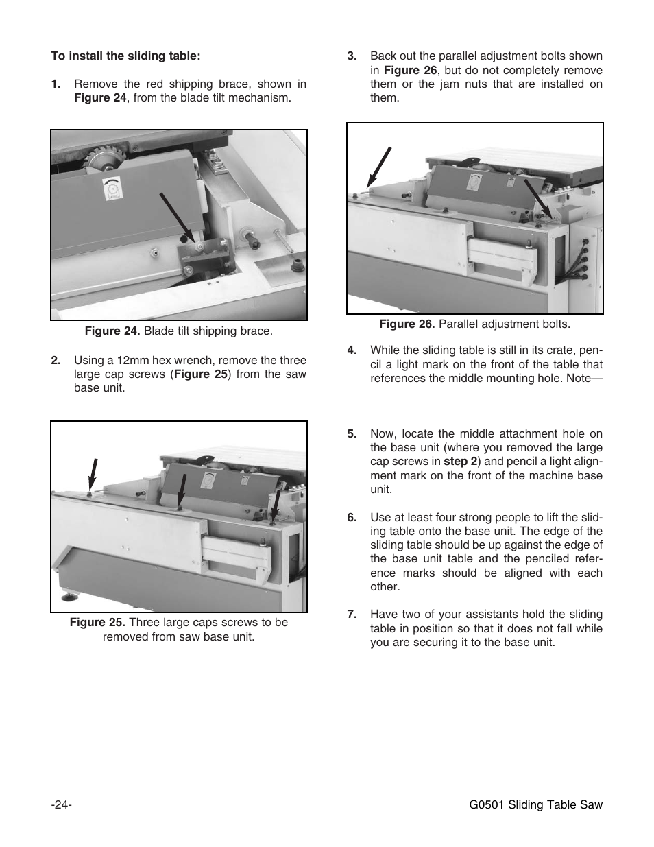 Grizzly G0501 User Manual | Page 26 / 96