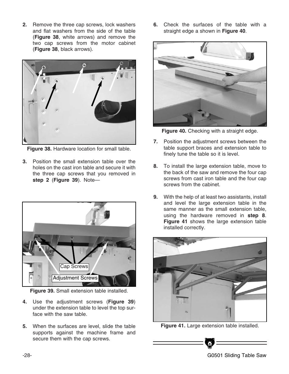 Grizzly G0501 User Manual | Page 30 / 96