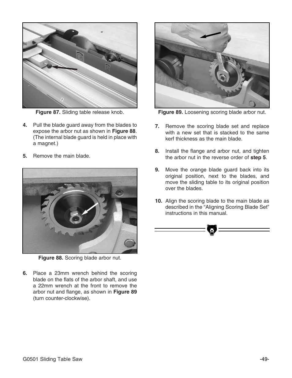 Grizzly G0501 User Manual | Page 51 / 96