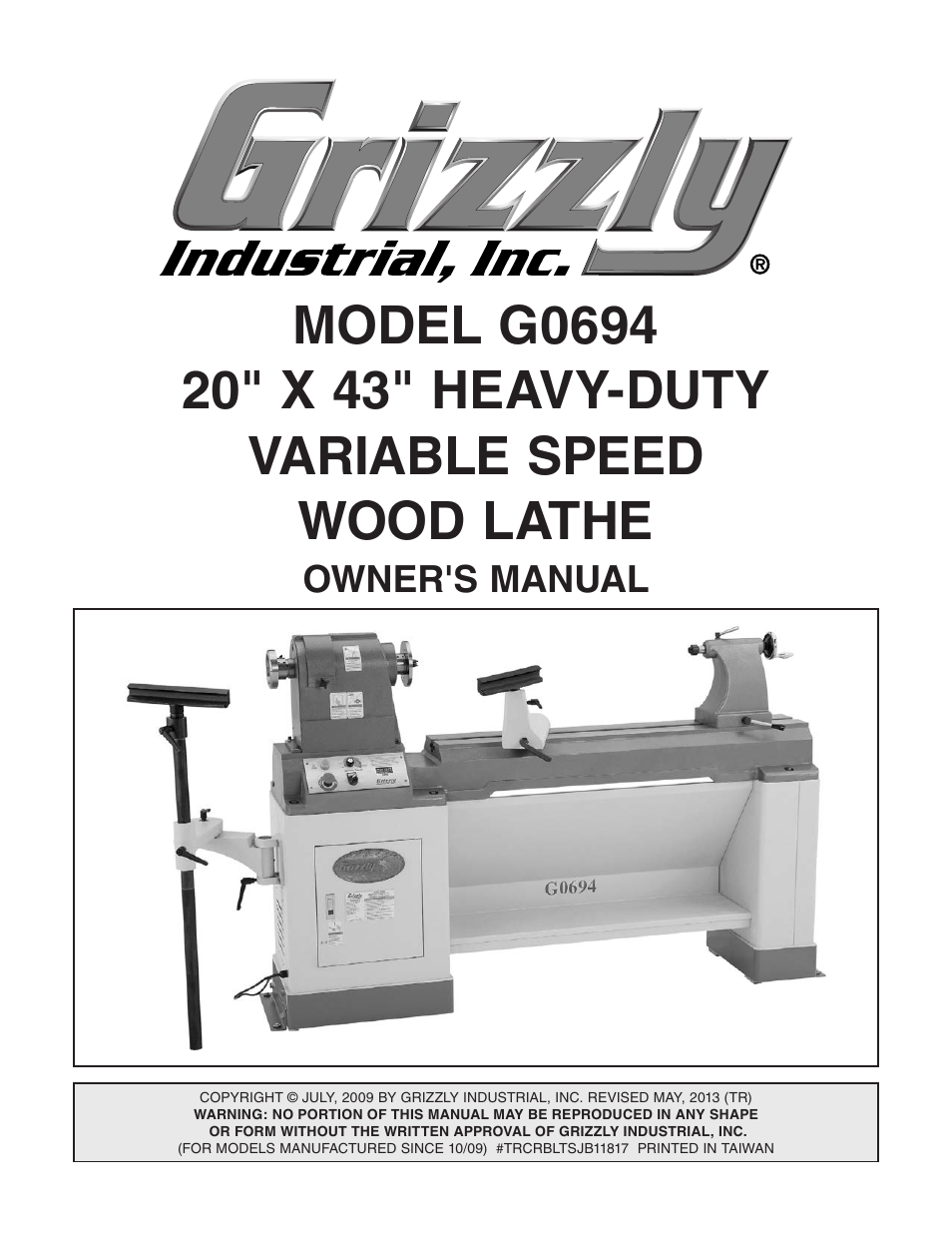 Grizzly G0694 User Manual | 60 pages