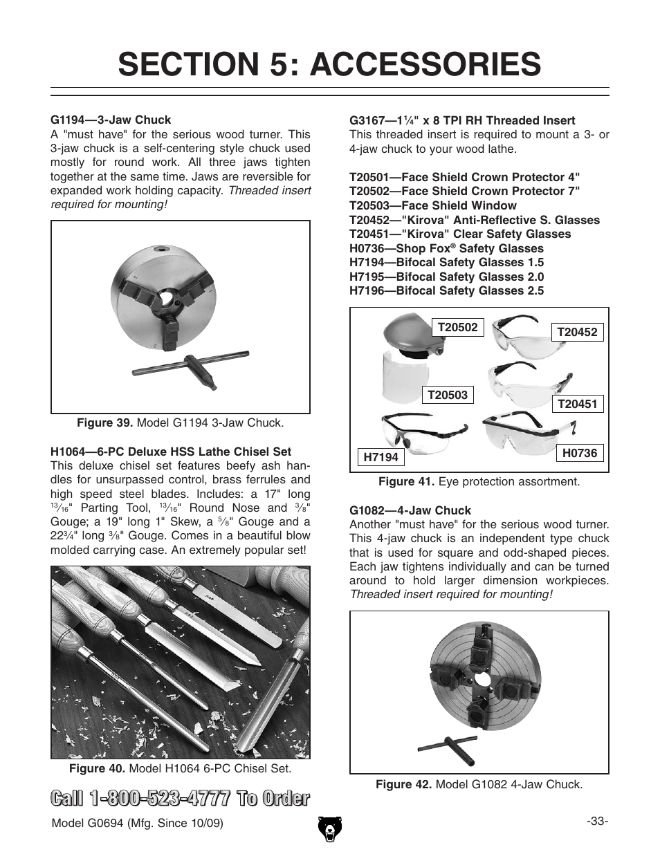 Grizzly G0694 User Manual | Page 35 / 60