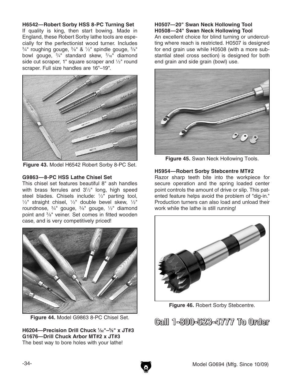 Grizzly G0694 User Manual | Page 36 / 60