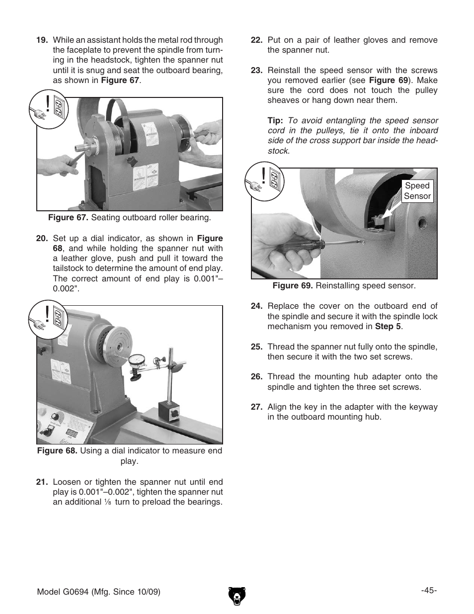 Grizzly G0694 User Manual | Page 47 / 60