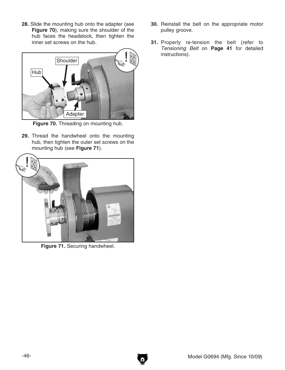 Grizzly G0694 User Manual | Page 48 / 60