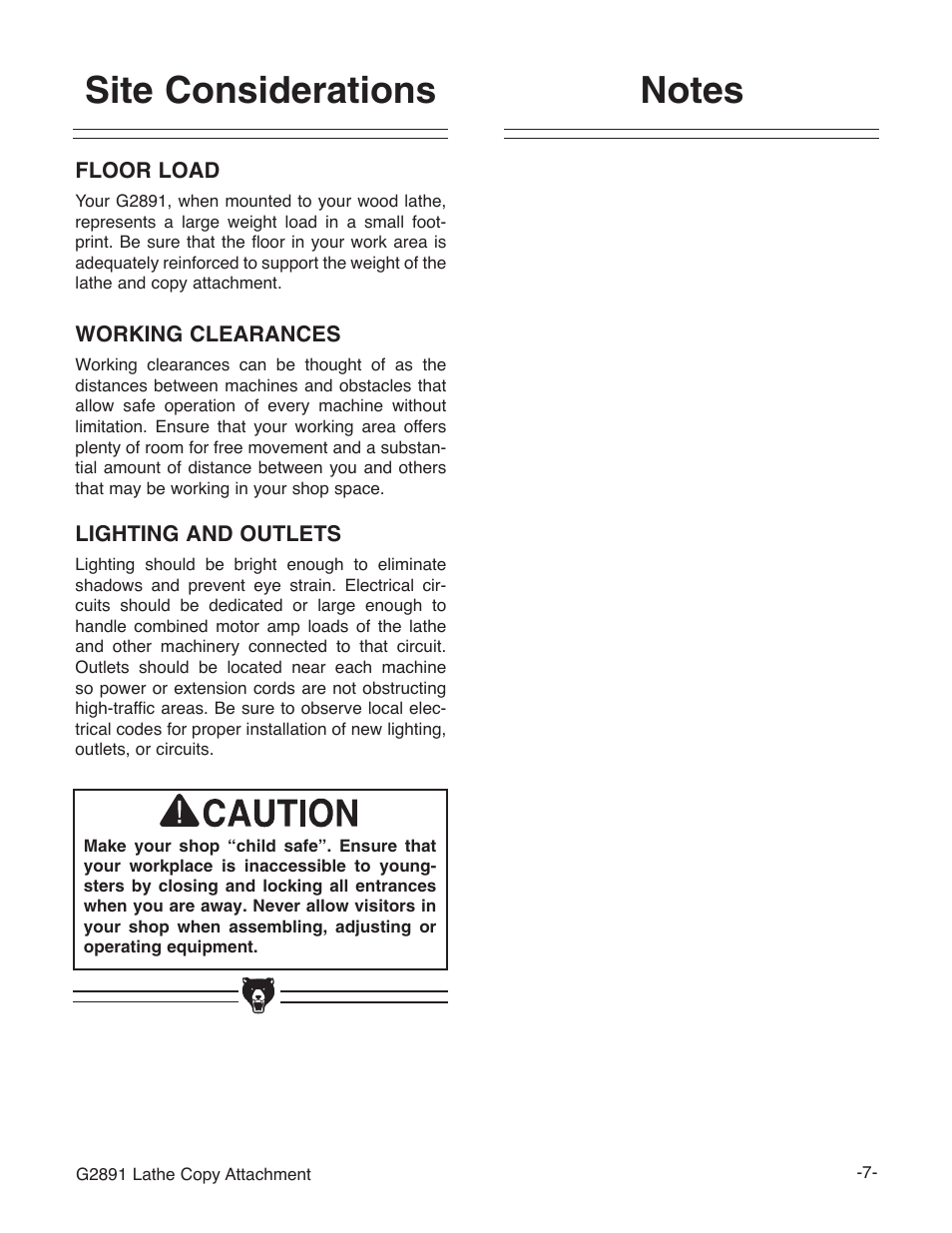 Grizzly G2891 User Manual | Page 9 / 26