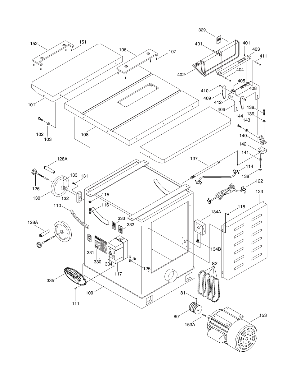 Grizzly 14" Professional Cabinet Saw G7209 User Manual | Page 41 / 52