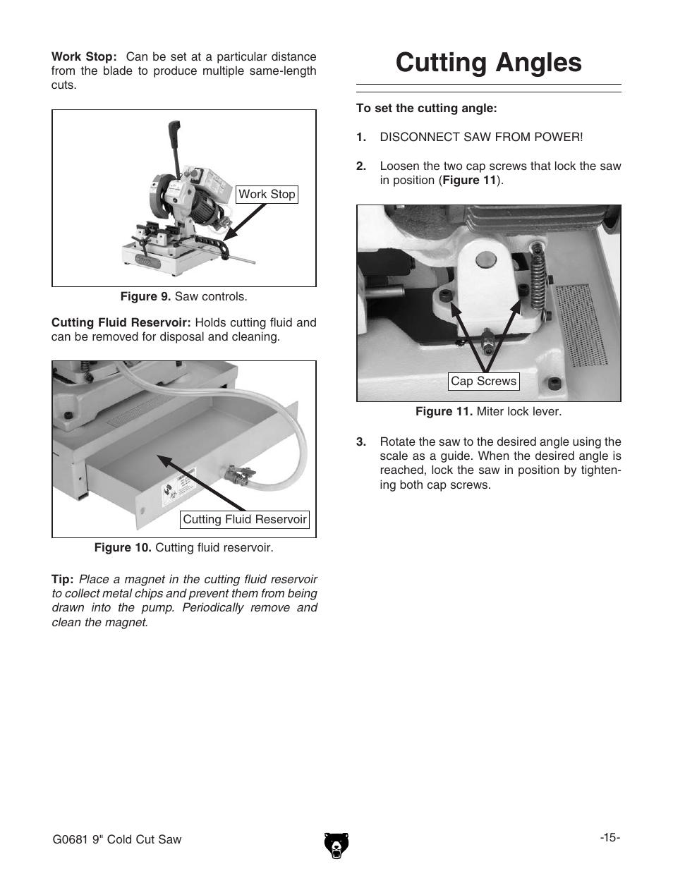Cutting angles | Grizzly G0681 User Manual | Page 17 / 44