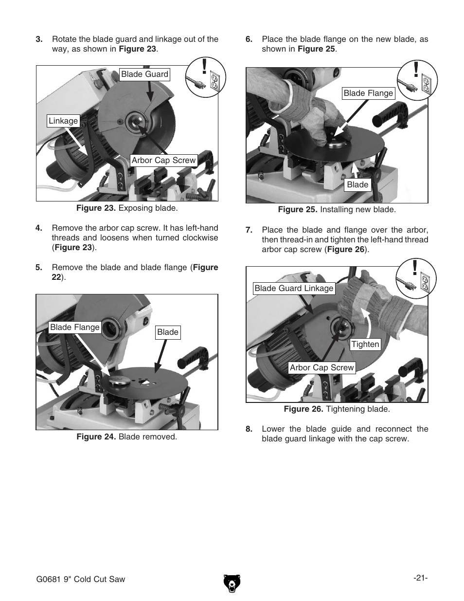 Grizzly G0681 User Manual | Page 23 / 44
