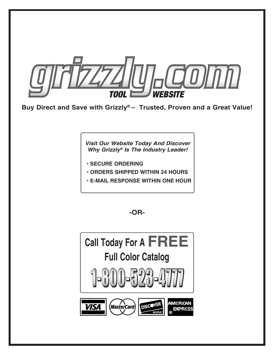 Grizzly G0681 User Manual | Page 44 / 44