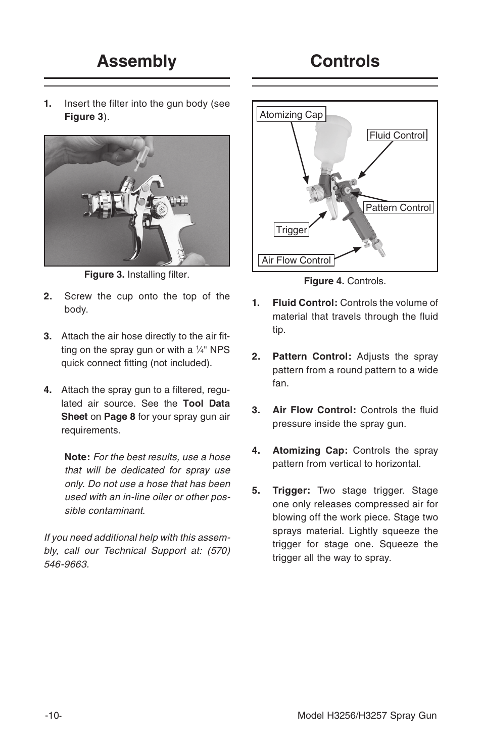 Assembly controls | Grizzly H3257 User Manual | Page 10 / 24