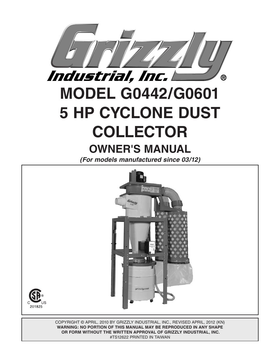 Grizzly G0442 User Manual | 60 pages