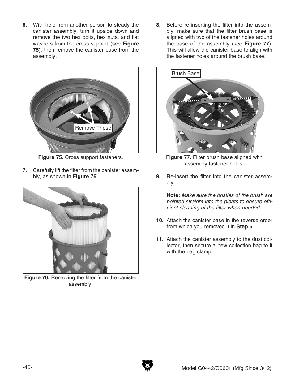 Grizzly G0442 User Manual | Page 48 / 60