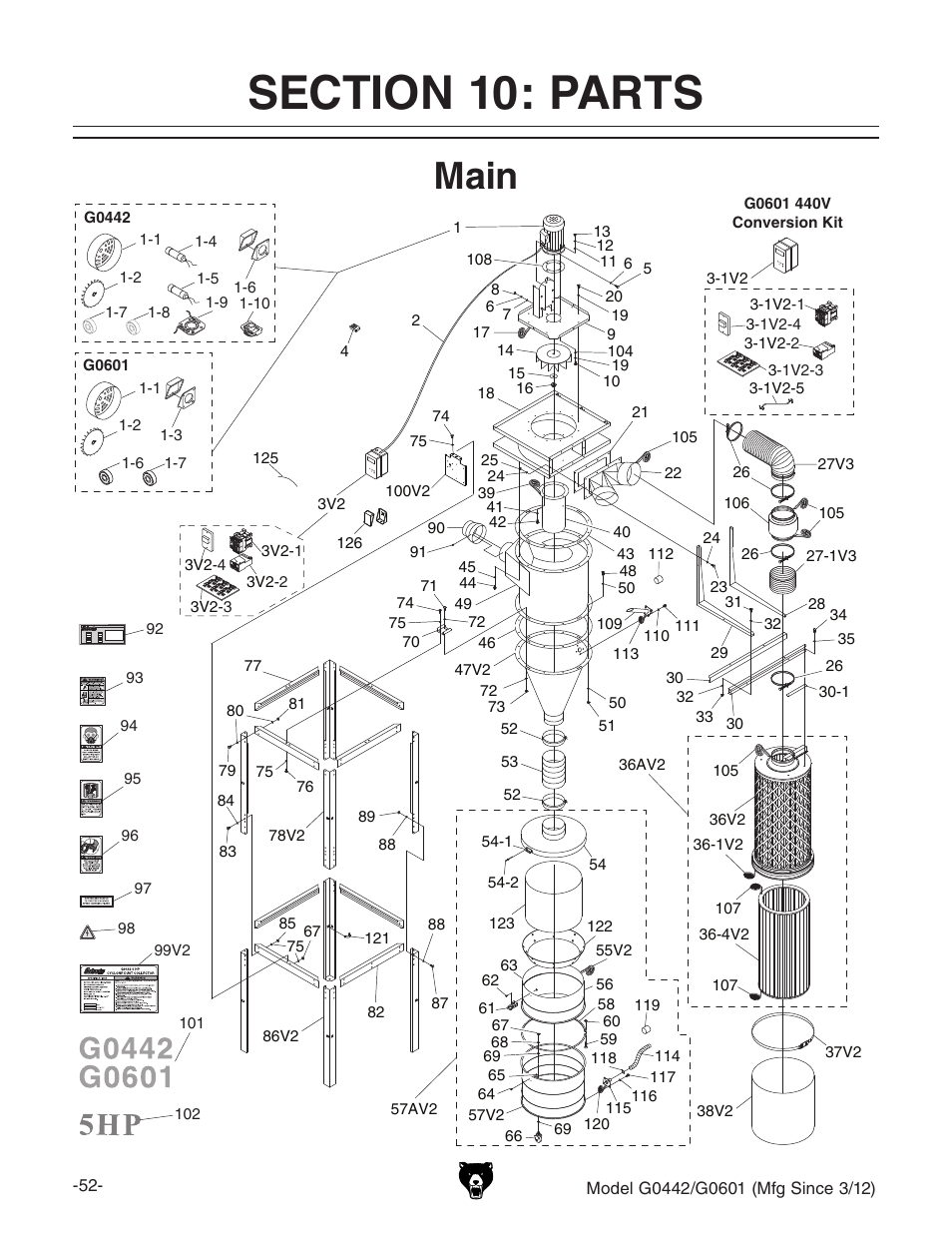 Main | Grizzly G0442 User Manual | Page 54 / 60