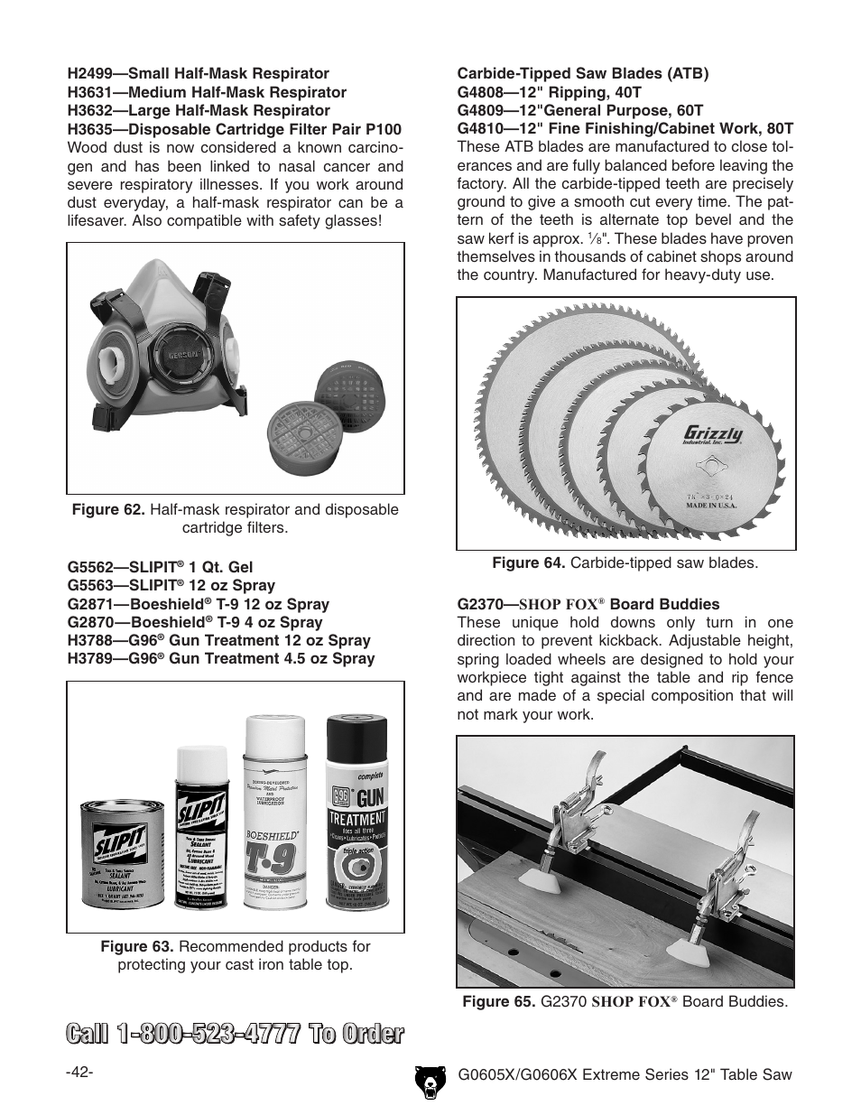 Grizzly G0605X User Manual | Page 44 / 76