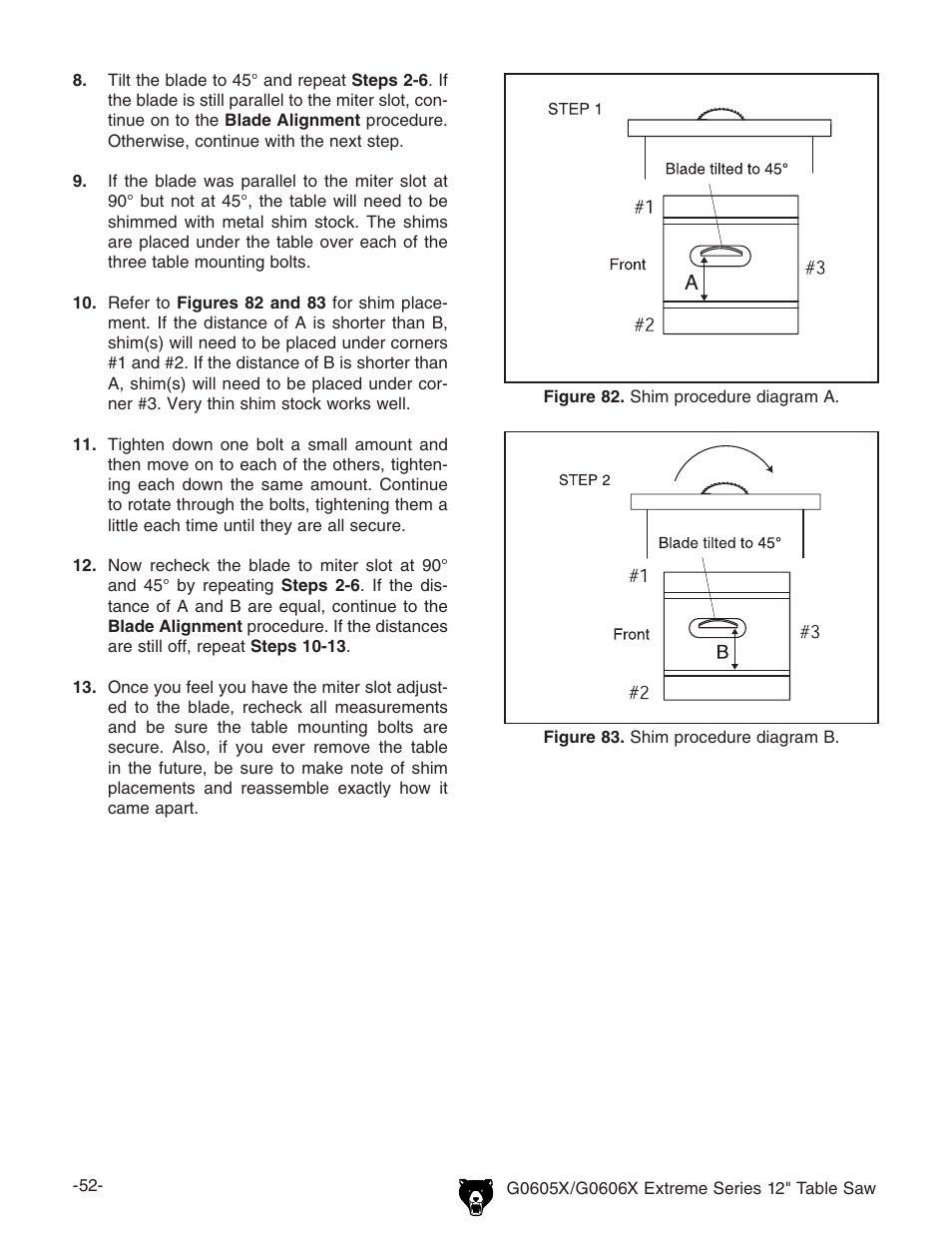 Grizzly G0605X User Manual | Page 54 / 76
