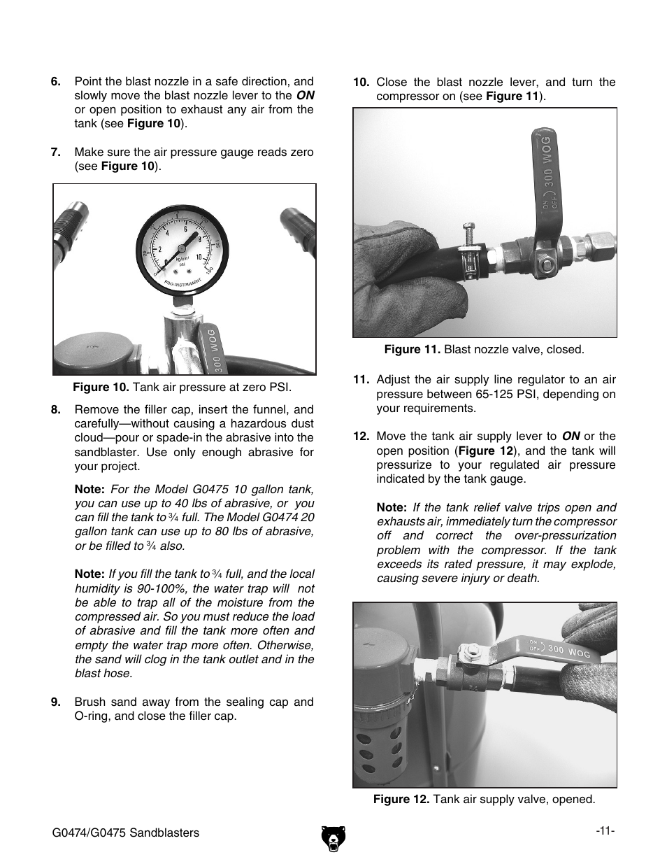 Grizzly G0474 User Manual | Page 13 / 20