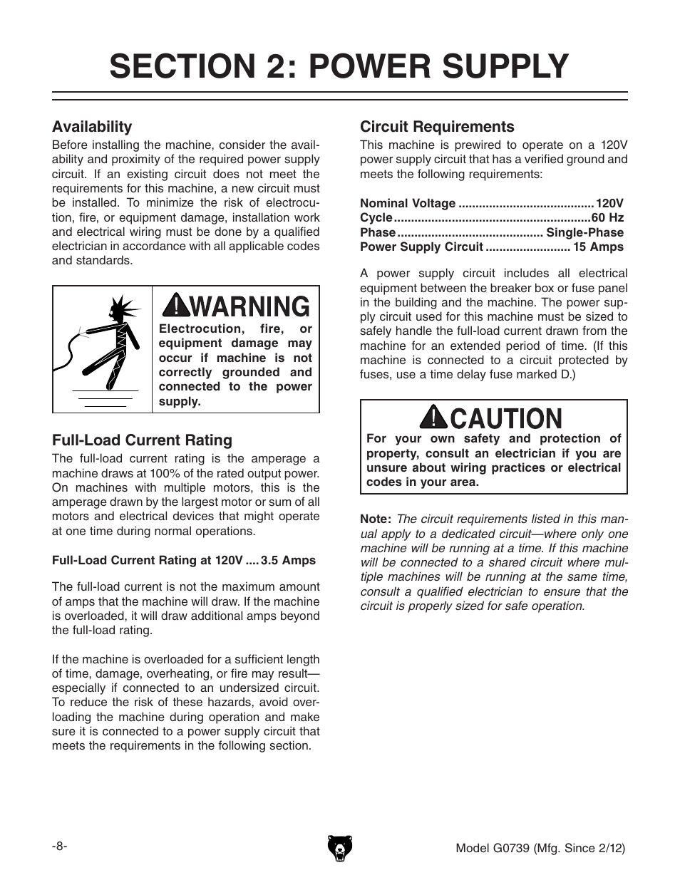Grizzly Oscilatign Spindle GO739 User Manual | Page 10 / 32