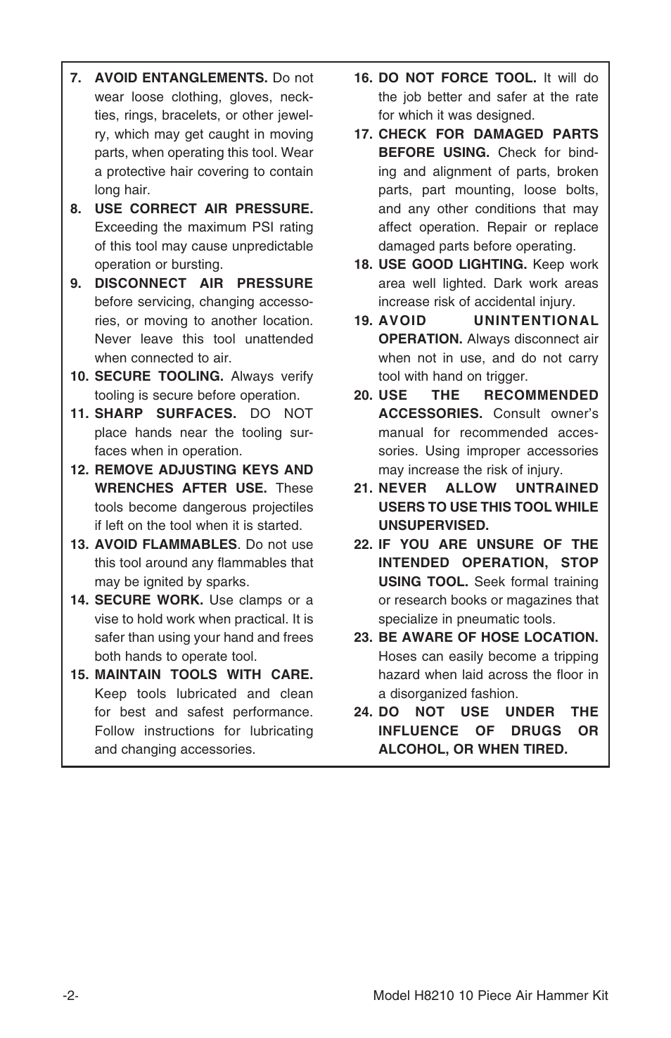 Grizzly H8210 User Manual | Page 4 / 8