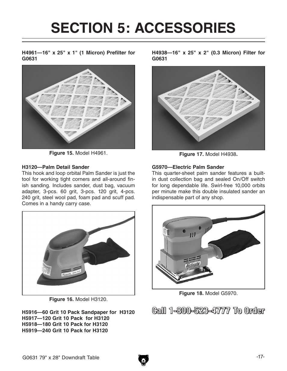 Grizzly G0631 User Manual | Page 19 / 32