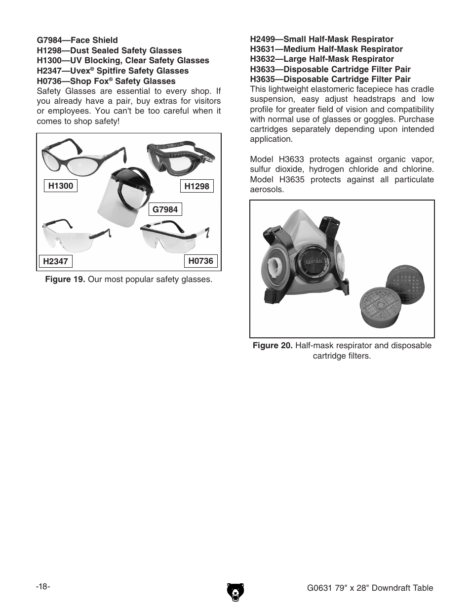 Grizzly G0631 User Manual | Page 20 / 32