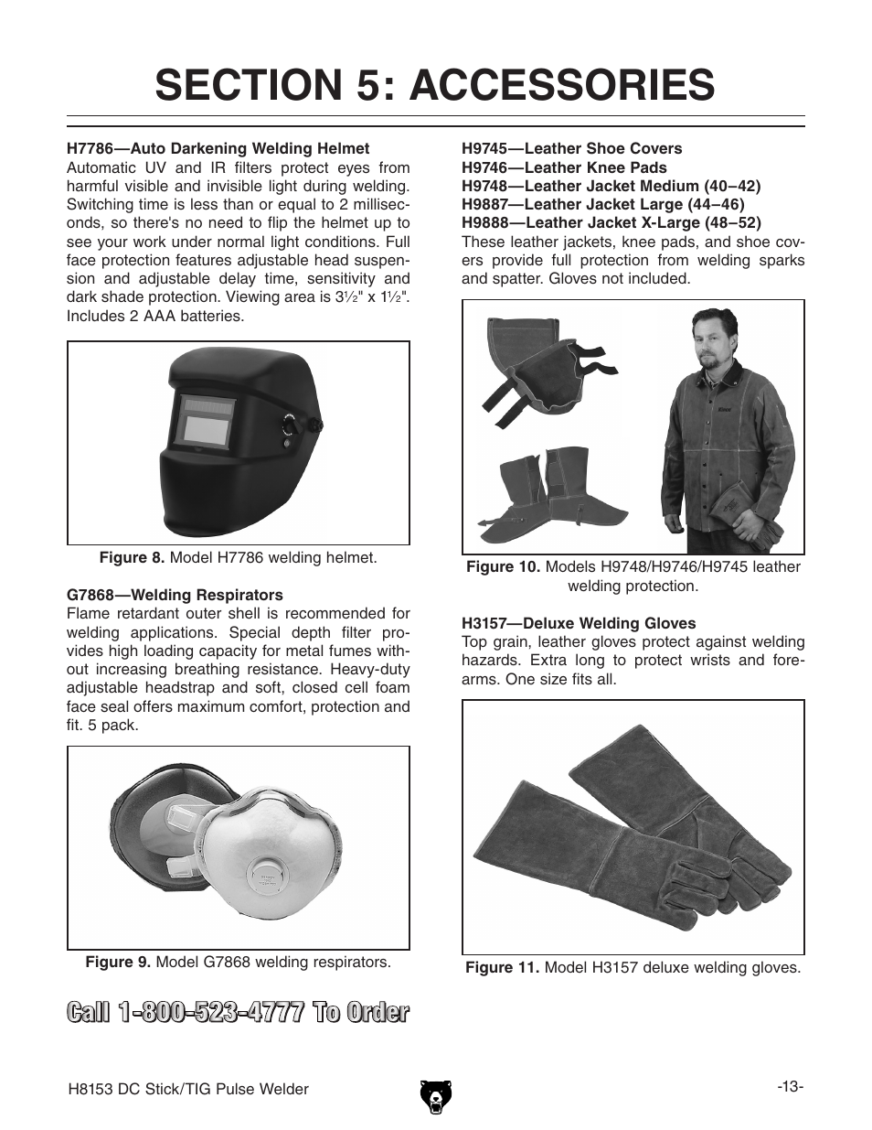 Grizzly DC STICK/TIG PULSE WELDER H8153 User Manual | Page 16 / 24