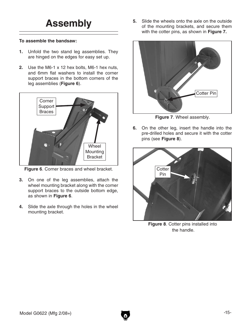 Assembly | Grizzly G0622 User Manual | Page 17 / 48