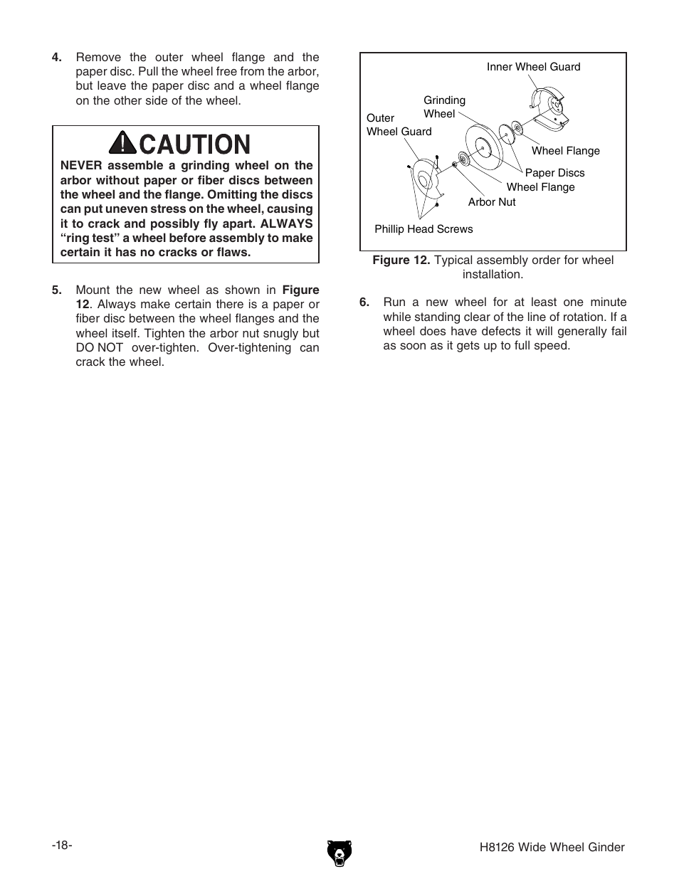 Grizzly H8126 User Manual | Page 20 / 32