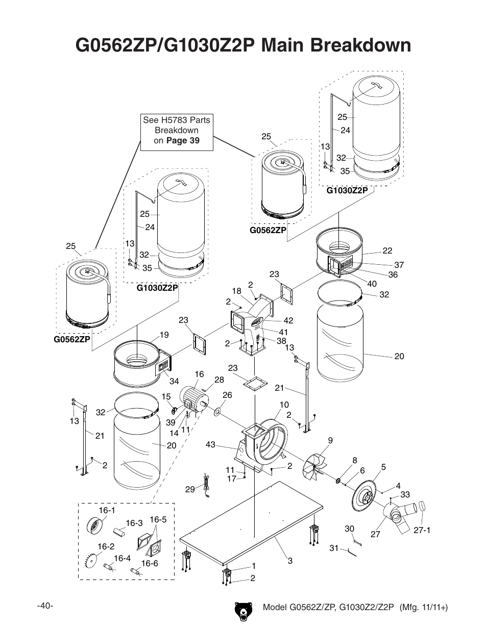 Grizzly G0562Z User Manual | Page 42 / 48