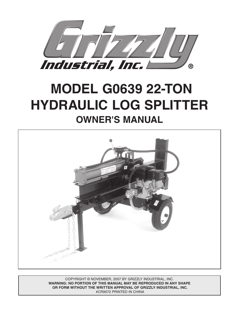 Grizzly G0639 User Manual | 32 pages