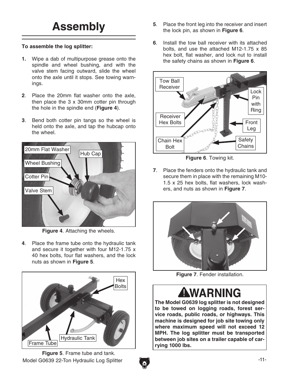 Assembly | Grizzly G0639 User Manual | Page 13 / 32