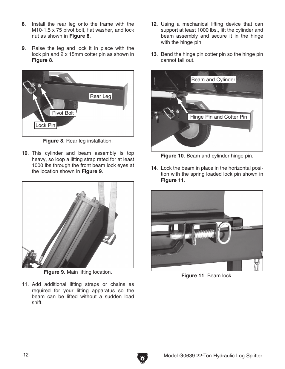 Grizzly G0639 User Manual | Page 14 / 32